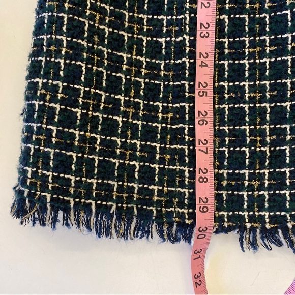 Rino & Pelle || Double Breasted Tweed Blazer Green Black Gold 40 US 8 - Picture 6 of 7